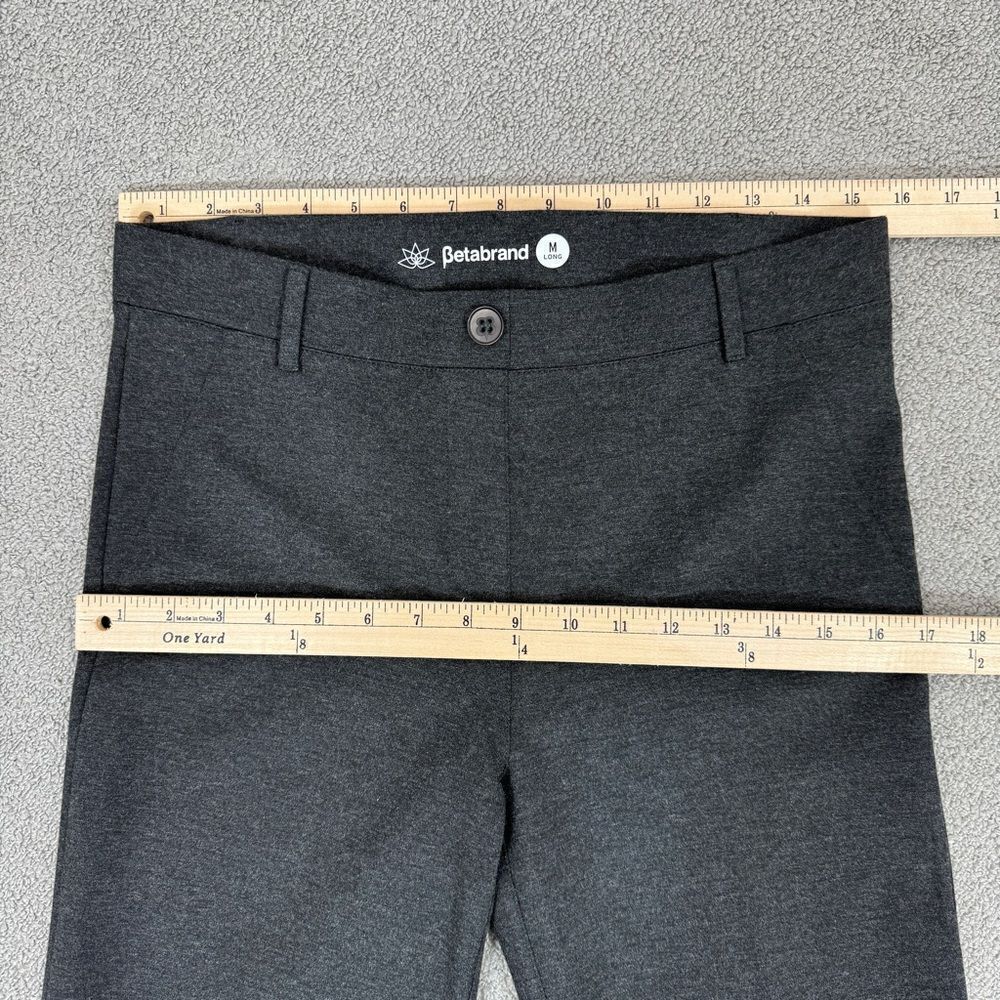 Betabrand‎ Bootcut Pants Charcoal Grey Medium Long Dress Yoga - Picture 10 of 13